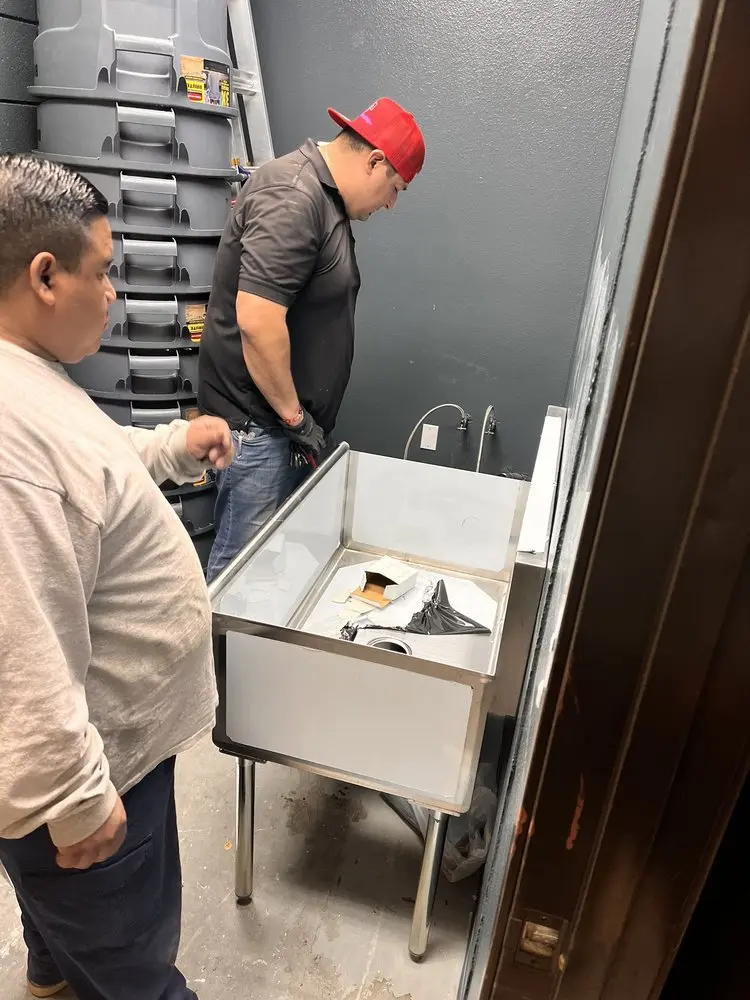 Commercial plumbing and sink installation in Paynes Corner